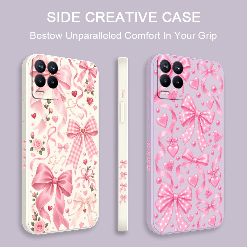 Funda con lazo rosa para OPPO  - Realme Note 50 reseña y precio