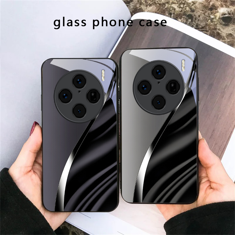 Funda de vidrio negro con efec - Vivo V40 reseña y precio